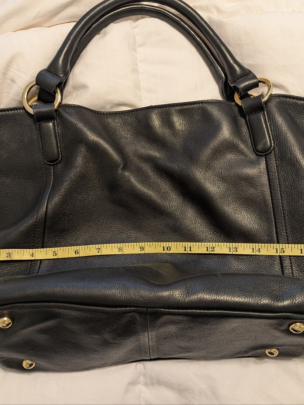 Oilily Black Leather Handbags with Gold Hardware